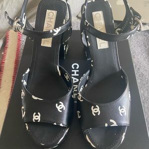 Chanel 22 Crazy CC Platform Sandal 40